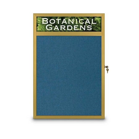United Visual Products Open Faced Traditional Corkboard, 60x48" UV644A-BRONZE-CLOUD